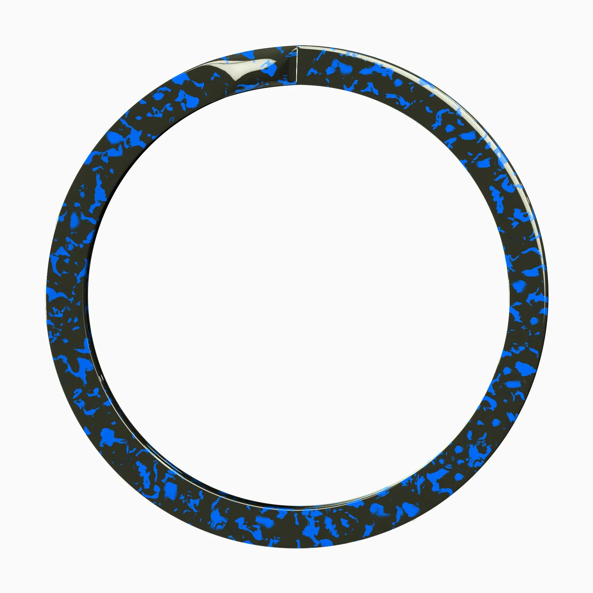 1.18" Premium Key Rings 5x Coatings (Azure Blue)