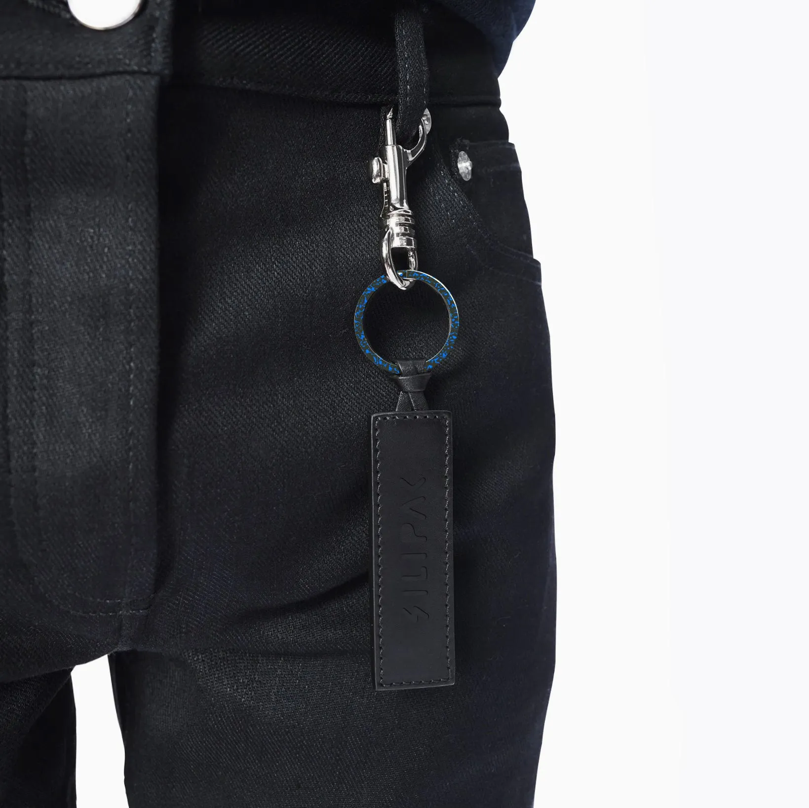 1.18" Premium Key Rings 5x Coatings (Azure Blue)