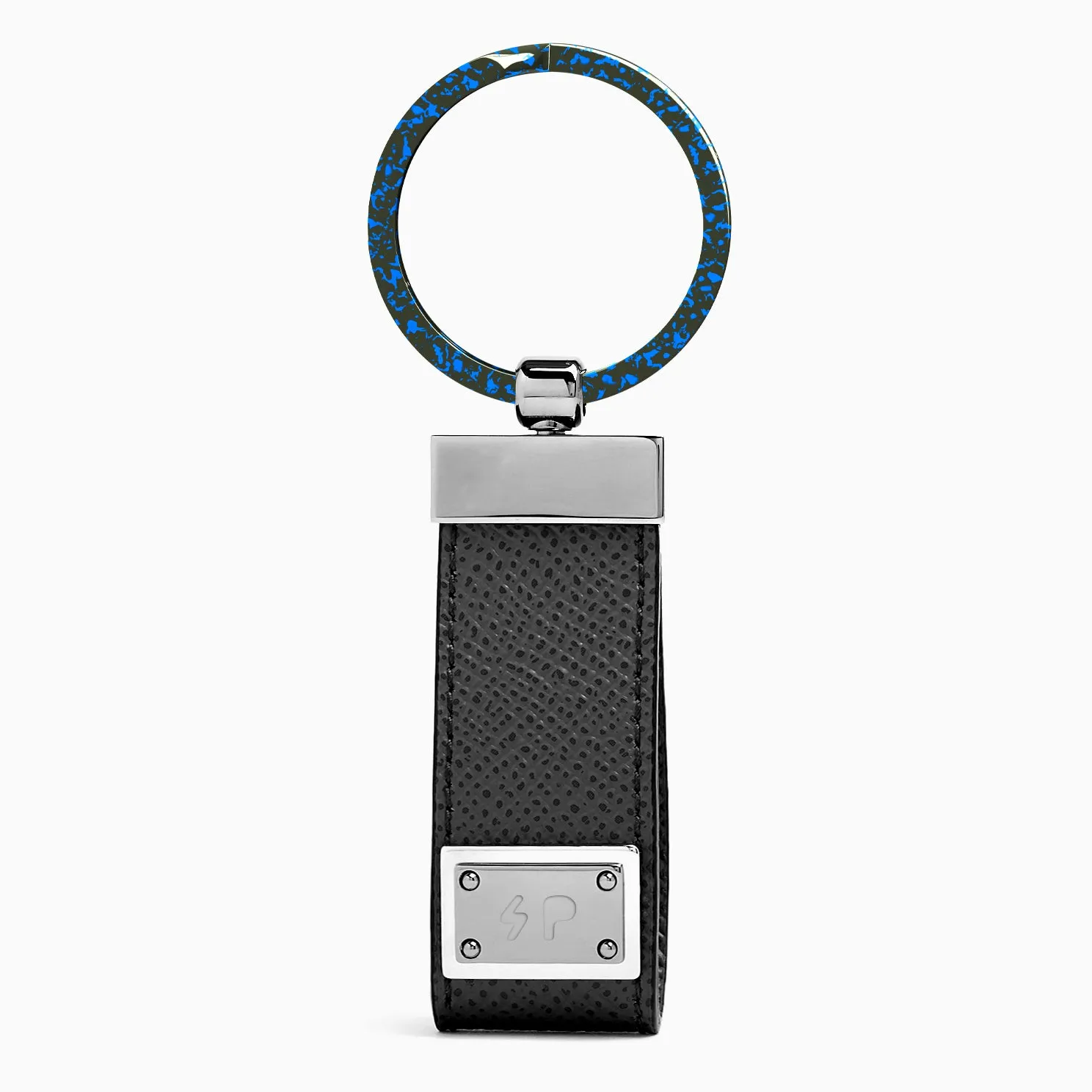 1.18" Premium Key Rings 5x Coatings (Azure Blue)