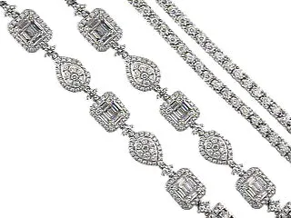 14.96CT TW Diamond Statement Necklace