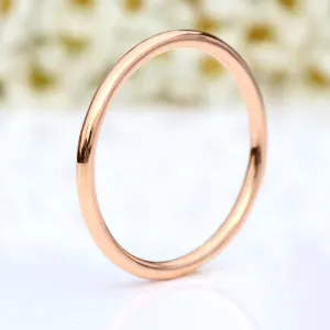 1.5mm Halo 18ct Rose Gold Wedding Ring