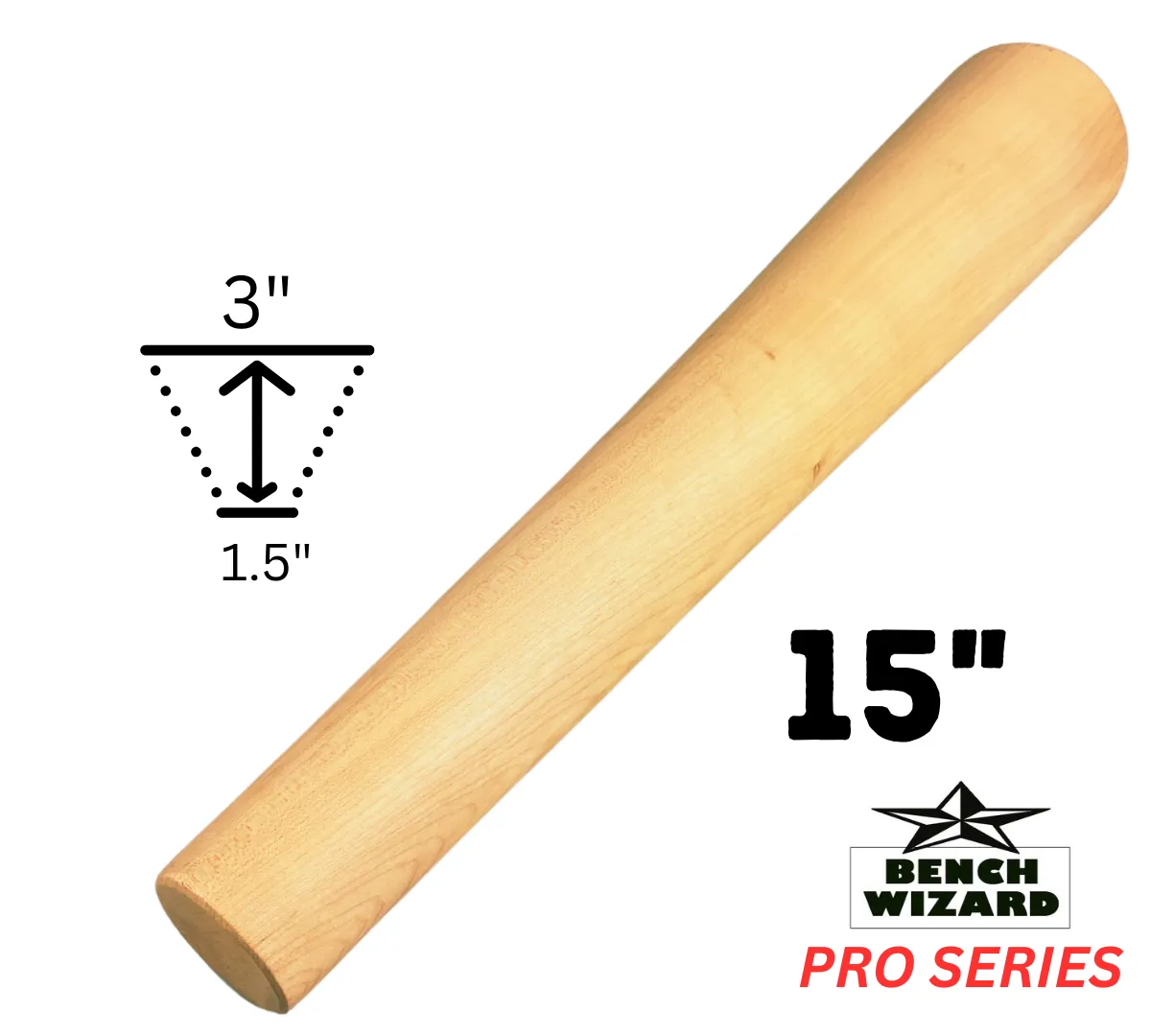 15" Wooden Round Bracelet Mandrel - TJ01-09735