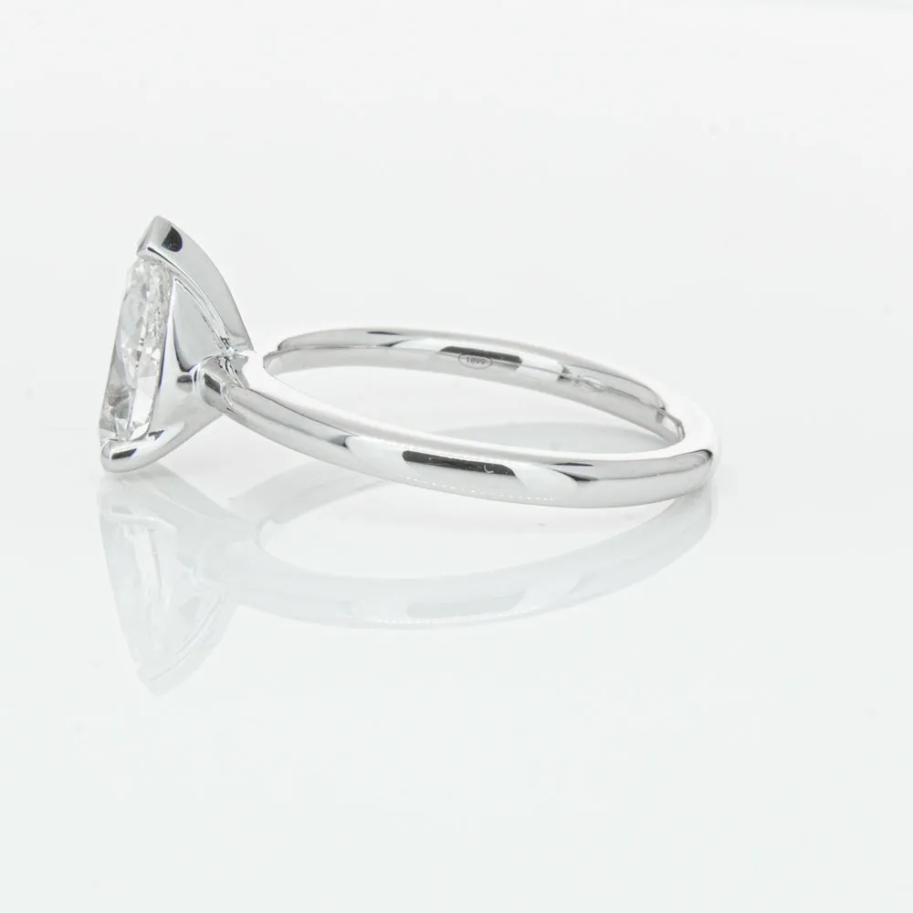 18ct White Gold 1.51ct Pear Cut Diamond Melba Ring