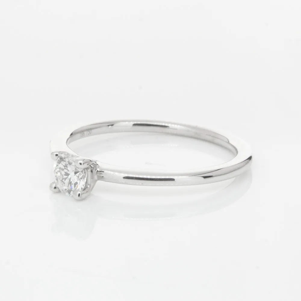 18ct White Gold .30ct Diamond Melba Ring