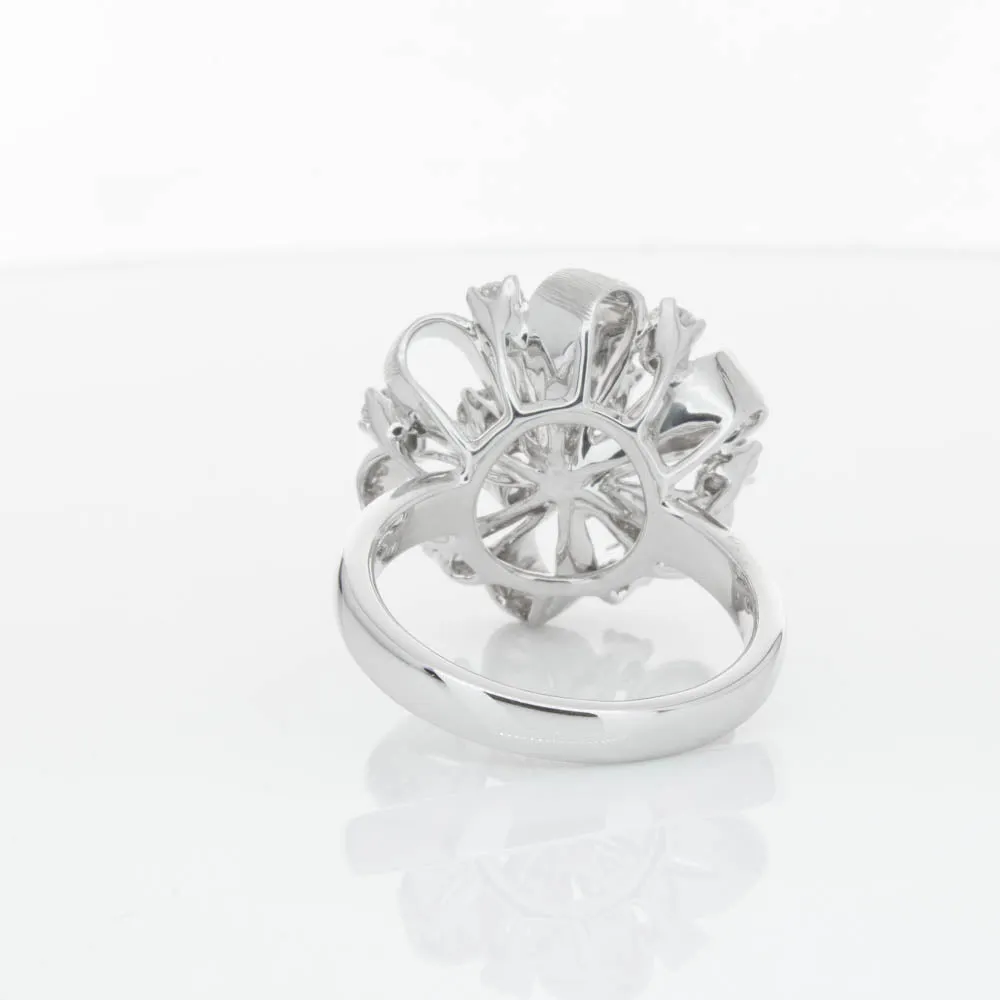 18ct White Gold .79ct Diamond Cluster Ring