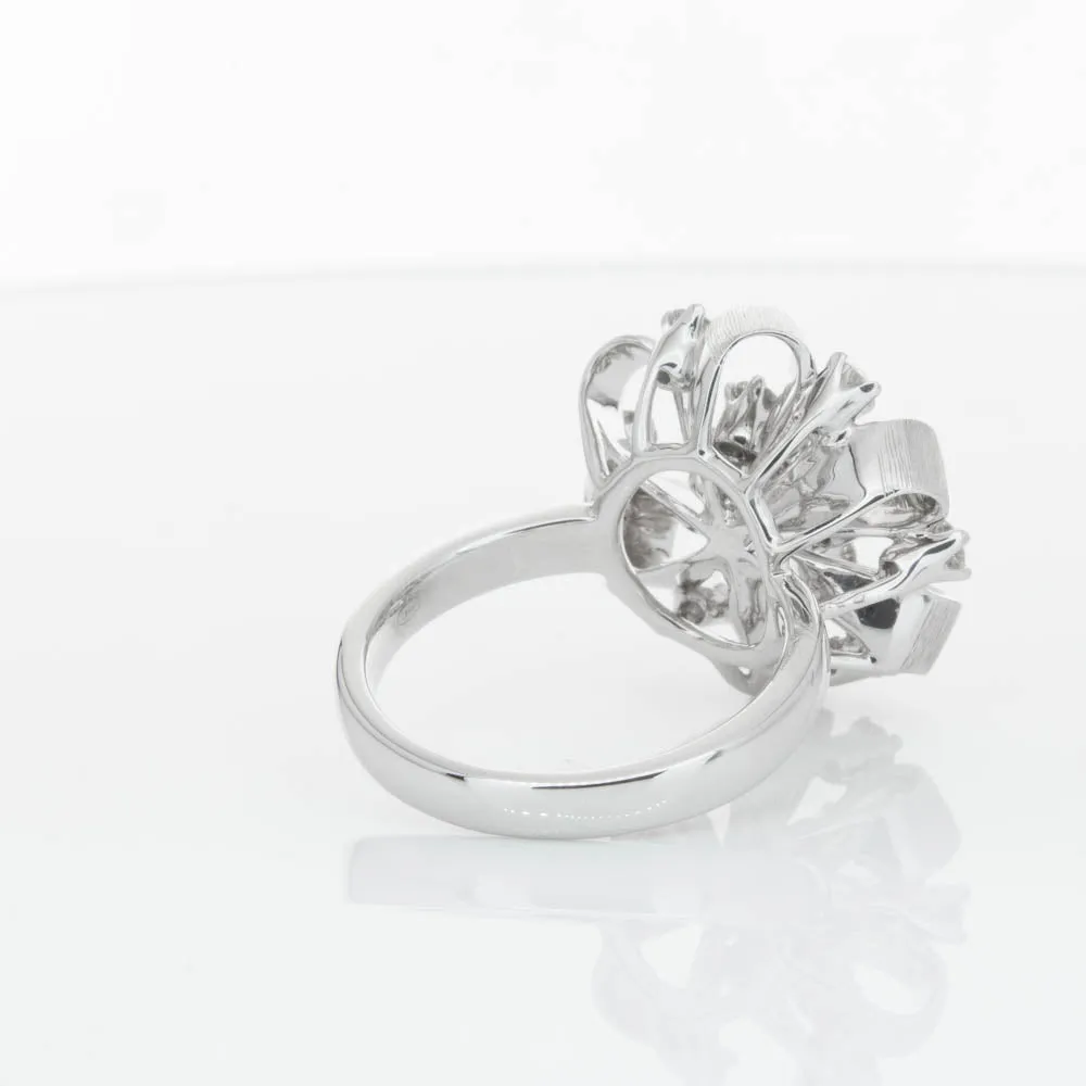 18ct White Gold .79ct Diamond Cluster Ring