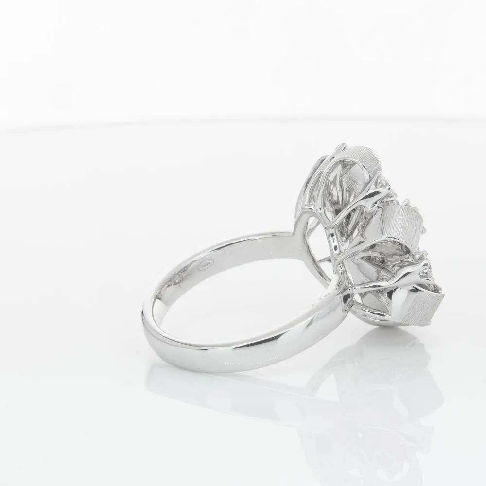 18ct White Gold .79ct Diamond Cluster Ring