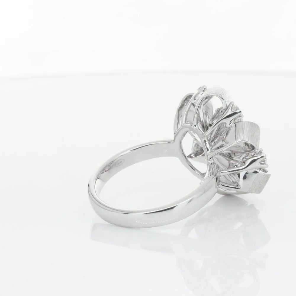 18ct White Gold .79ct Diamond Cluster Ring