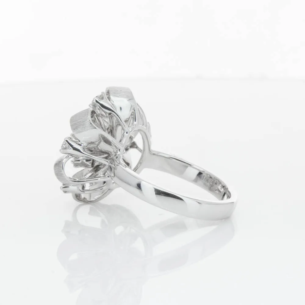 18ct White Gold .79ct Diamond Cluster Ring