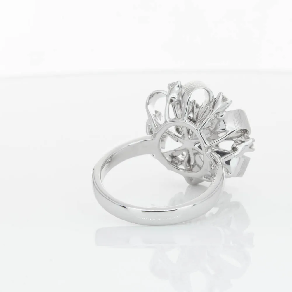 18ct White Gold .79ct Diamond Cluster Ring