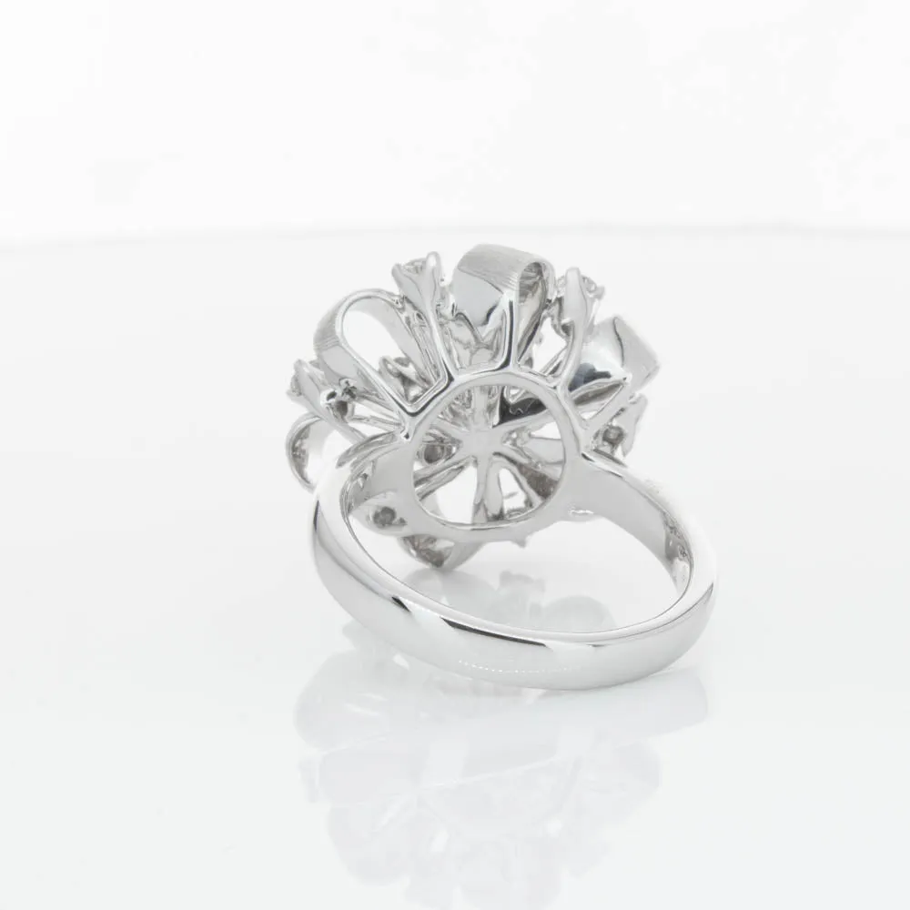 18ct White Gold .79ct Diamond Cluster Ring