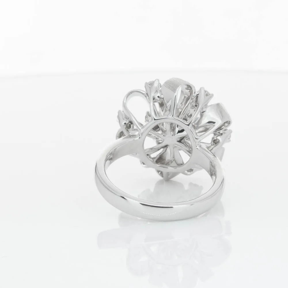 18ct White Gold .79ct Diamond Cluster Ring
