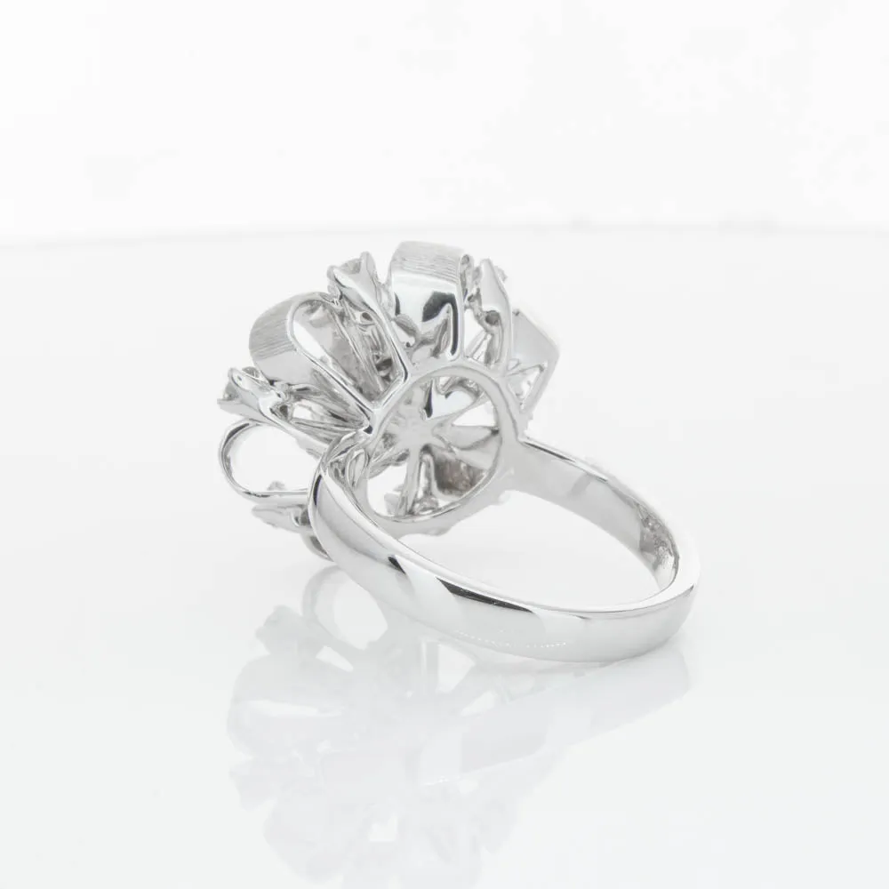 18ct White Gold .79ct Diamond Cluster Ring