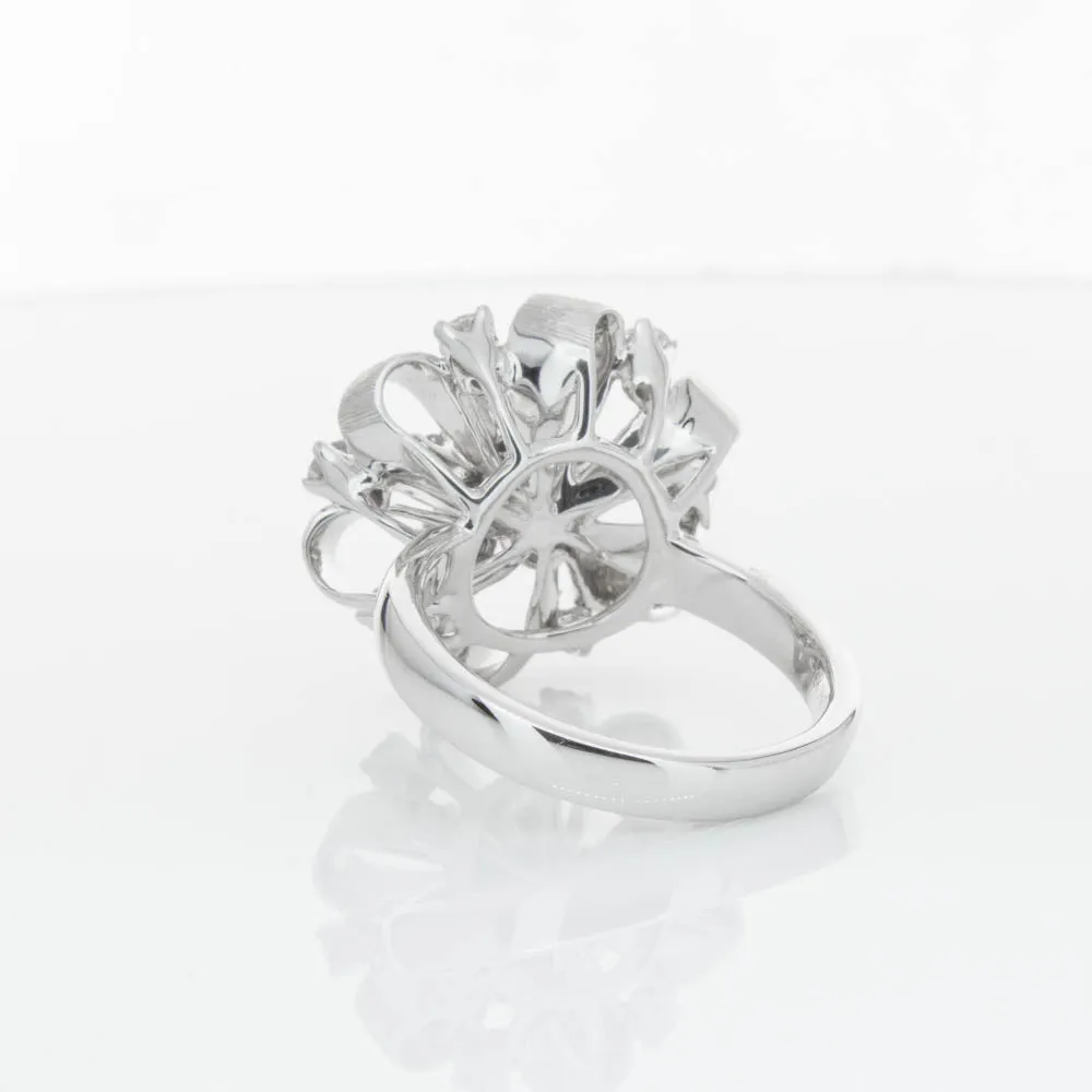 18ct White Gold .79ct Diamond Cluster Ring