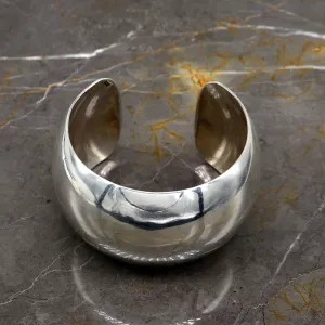 925 fine sterling silver gorgeous half round bright shiny, new trendy modern fancy Bollywood style elegant cuff bangle bracelet cuff32