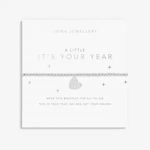A Little It's Your Year Silver Plated 17.5cm Bracelet 7017