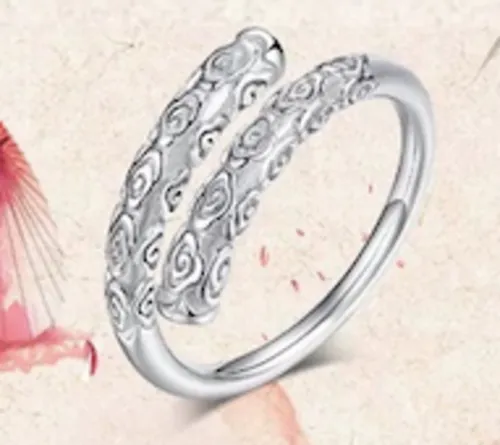 Adjustable S925 Golden Fillet and Jingu Bang Rings - Open Rings