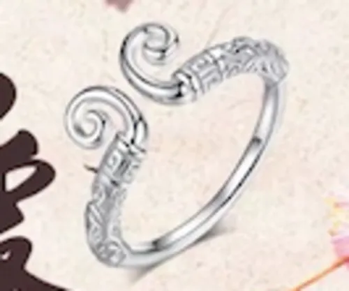 Adjustable S925 Golden Fillet and Jingu Bang Rings - Open Rings