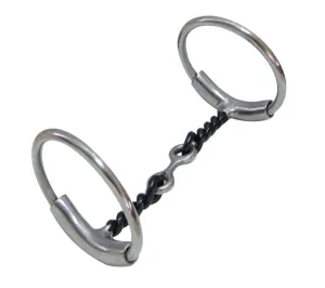 AJ Tack Sweet Iron Dog Bone Twisted Wire Bit