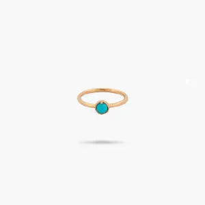 Amare Wear Turquoise Solitaire Ring- December Birthstone