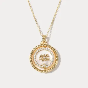 Aquarius Galaxy Constellation Pendant Necklace