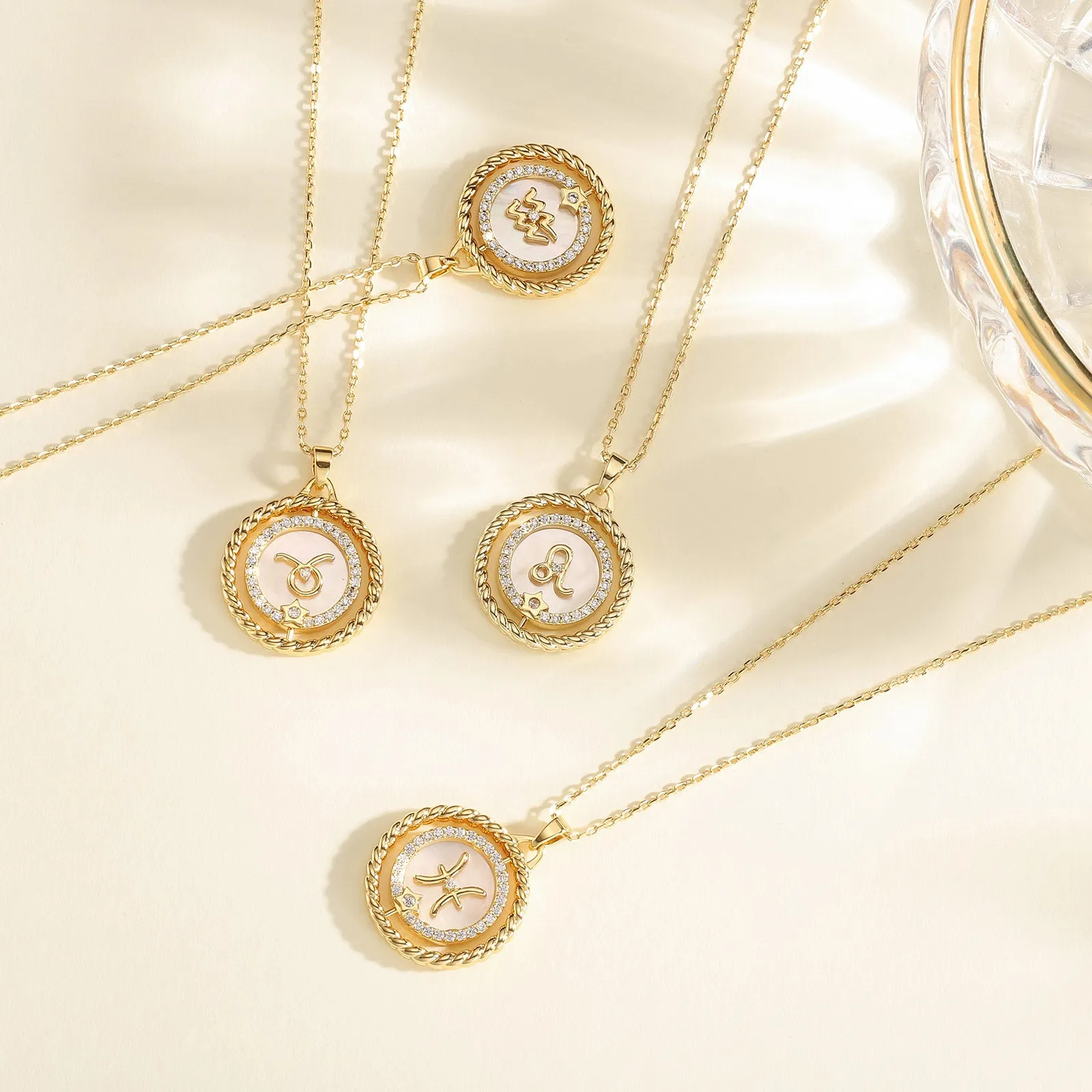 Aquarius Galaxy Constellation Pendant Necklace