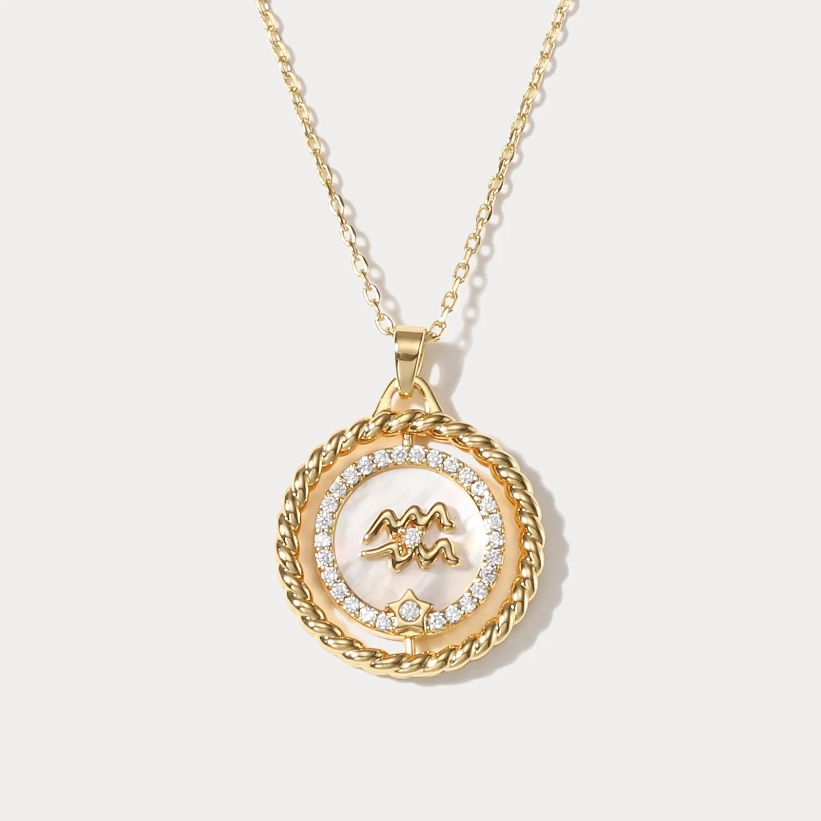 Aquarius Galaxy Constellation Pendant Necklace