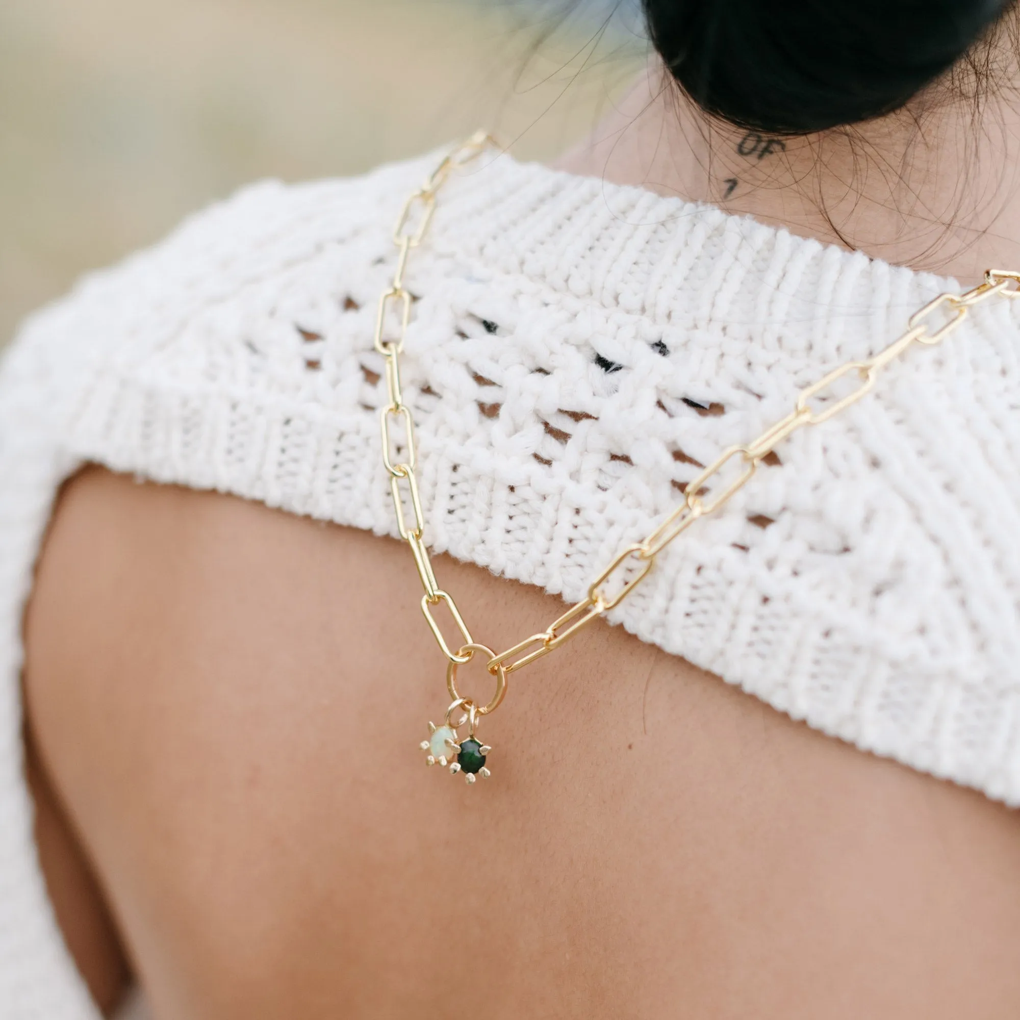 Aster Opal Charm Pendant