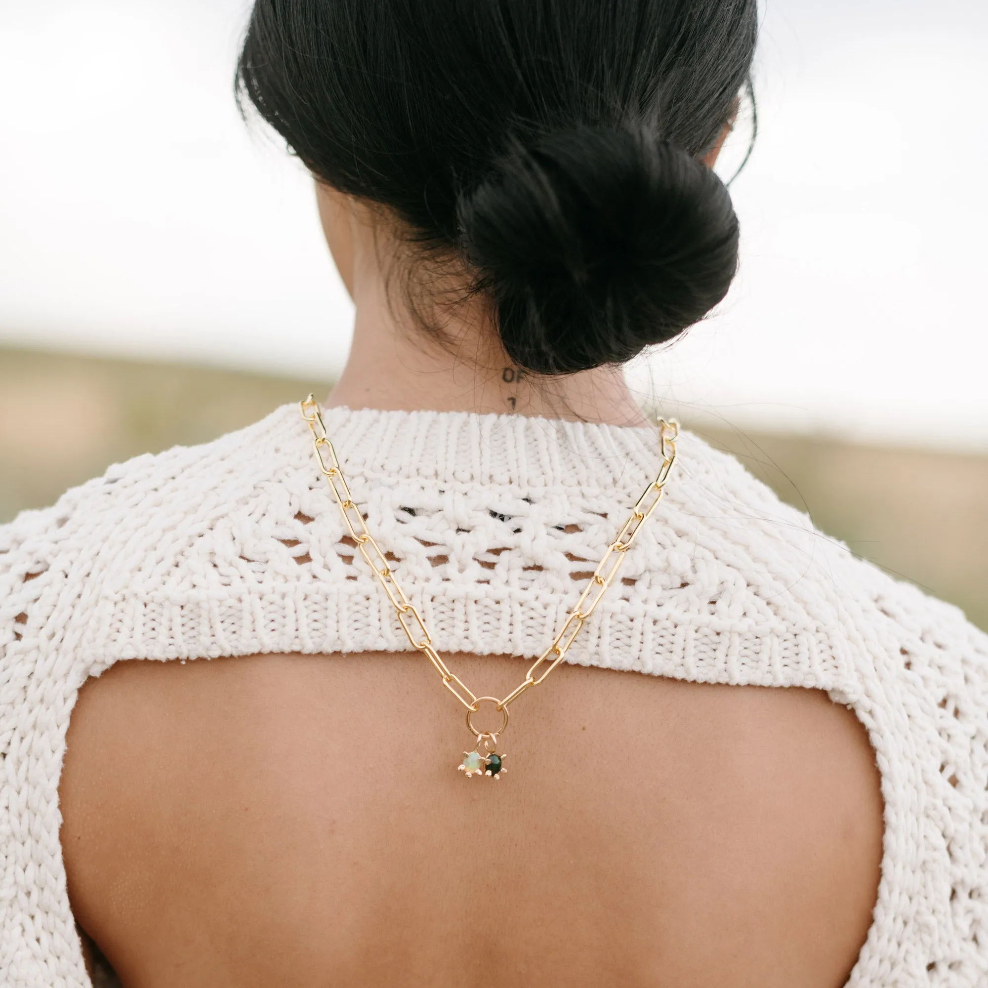 Aster Opal Charm Pendant