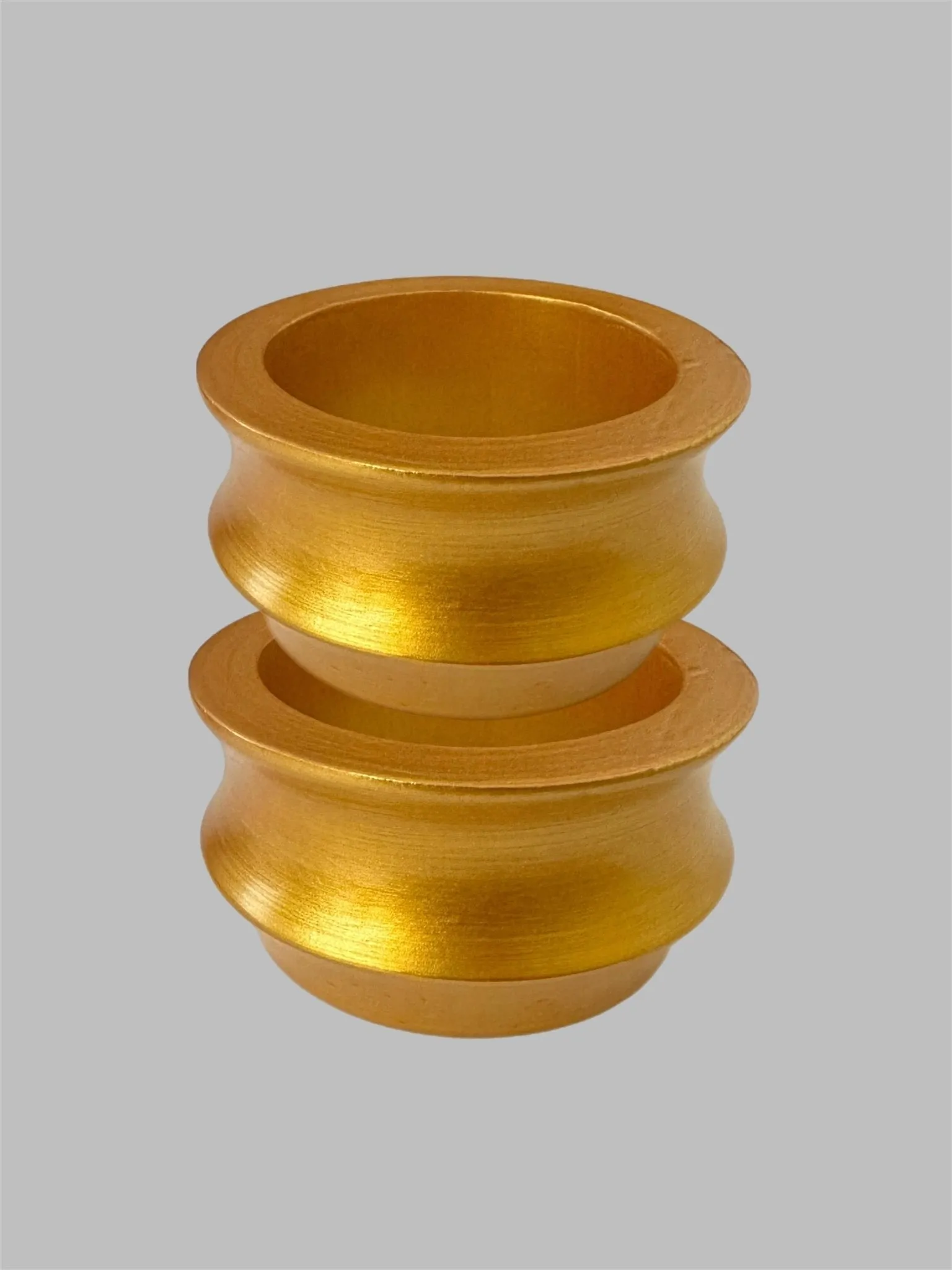 Aye Wura Honey Gold Chunky Wood Bangle