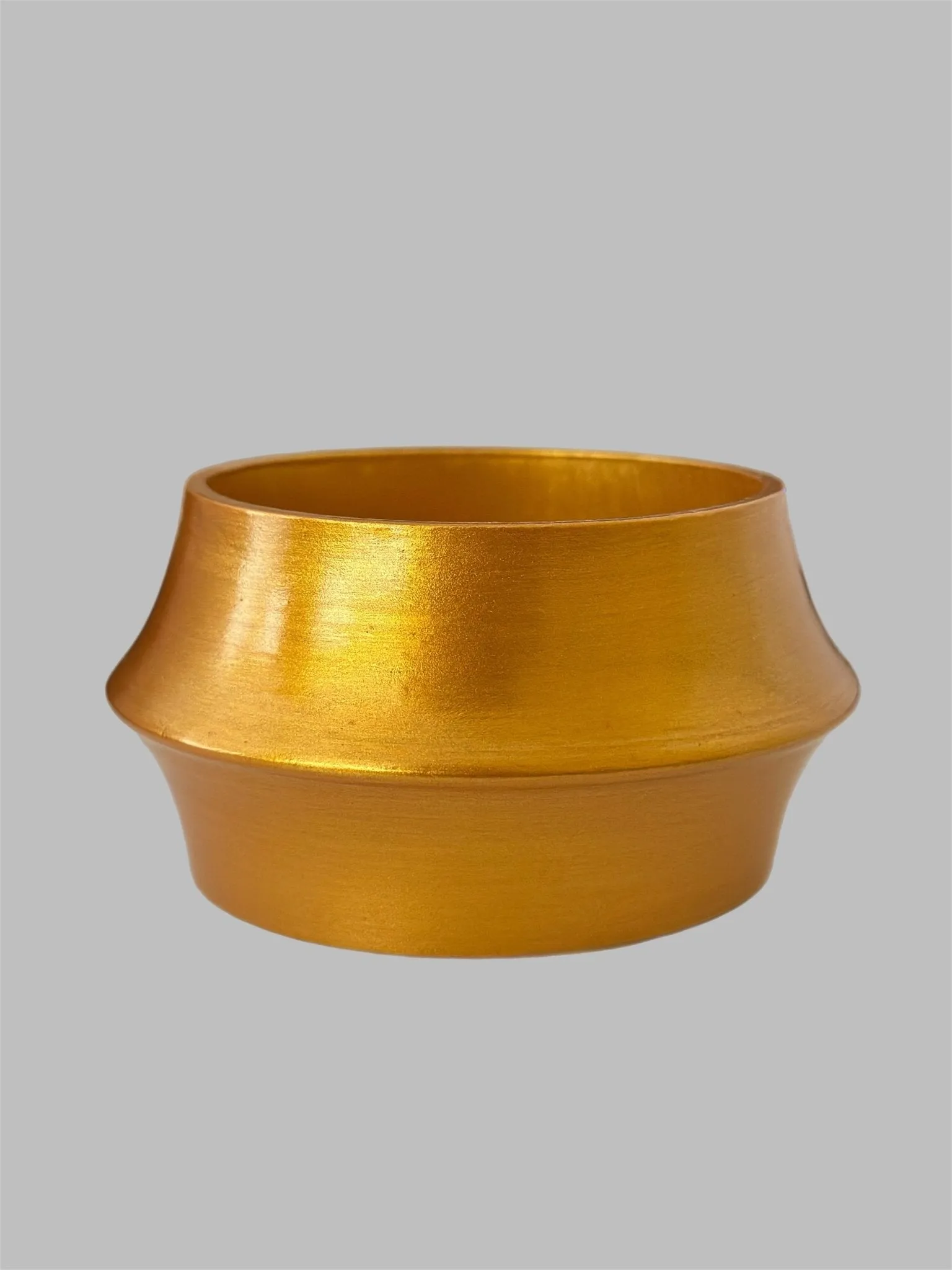 Aye Wura Honey Gold Chunky Wood Bangle