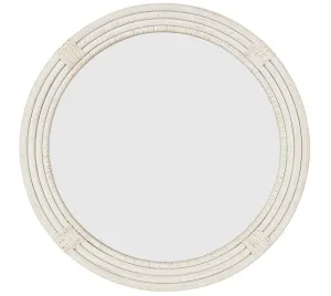 Bamboo Round Mirror