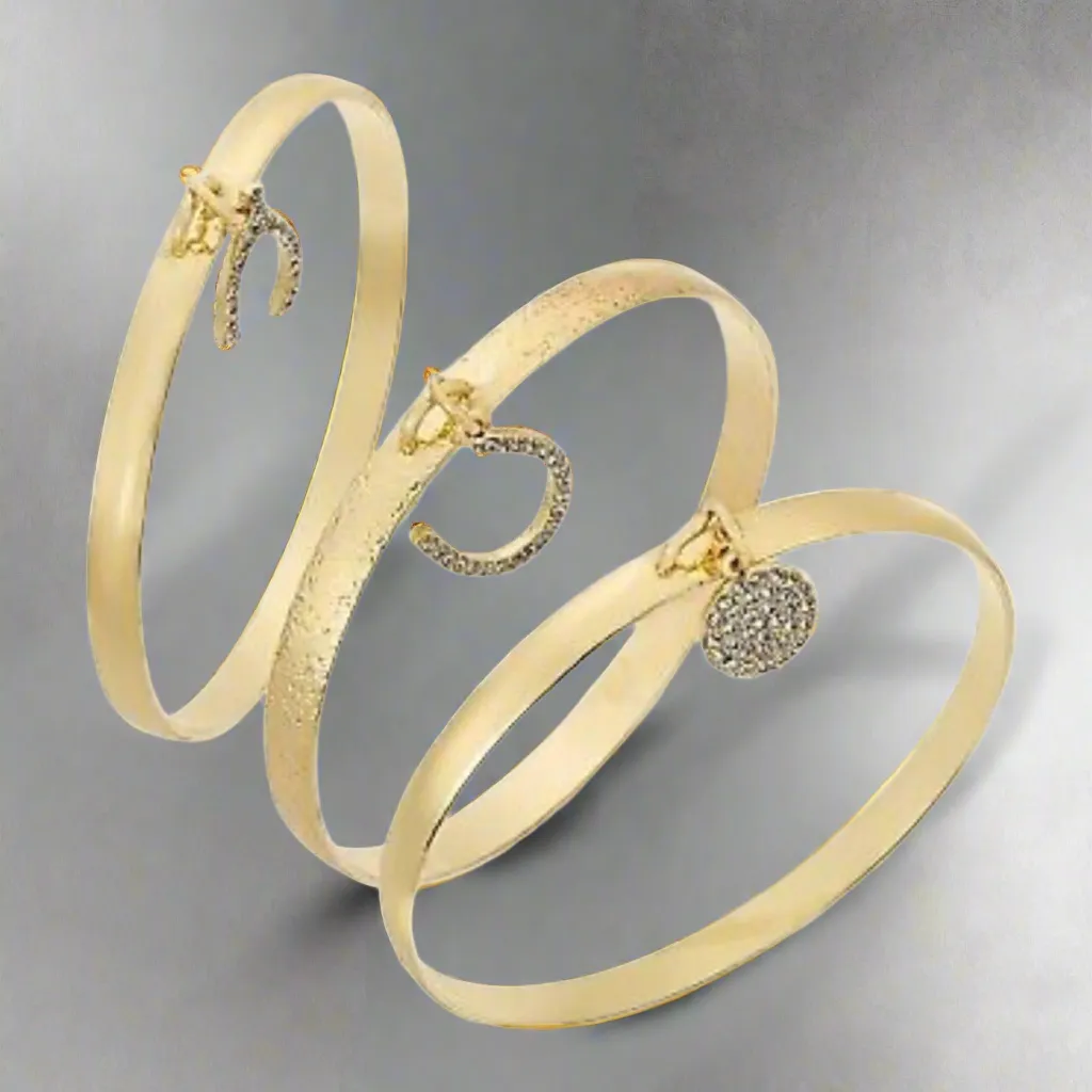 Bangle Set I.N.C. Gold Tone 3-Piece Wishbone
