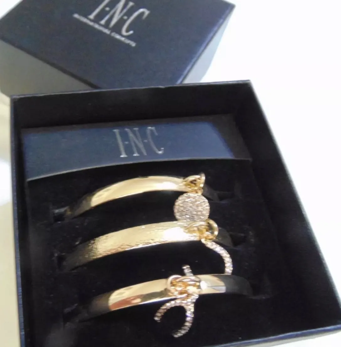Bangle Set I.N.C. Gold Tone 3-Piece Wishbone