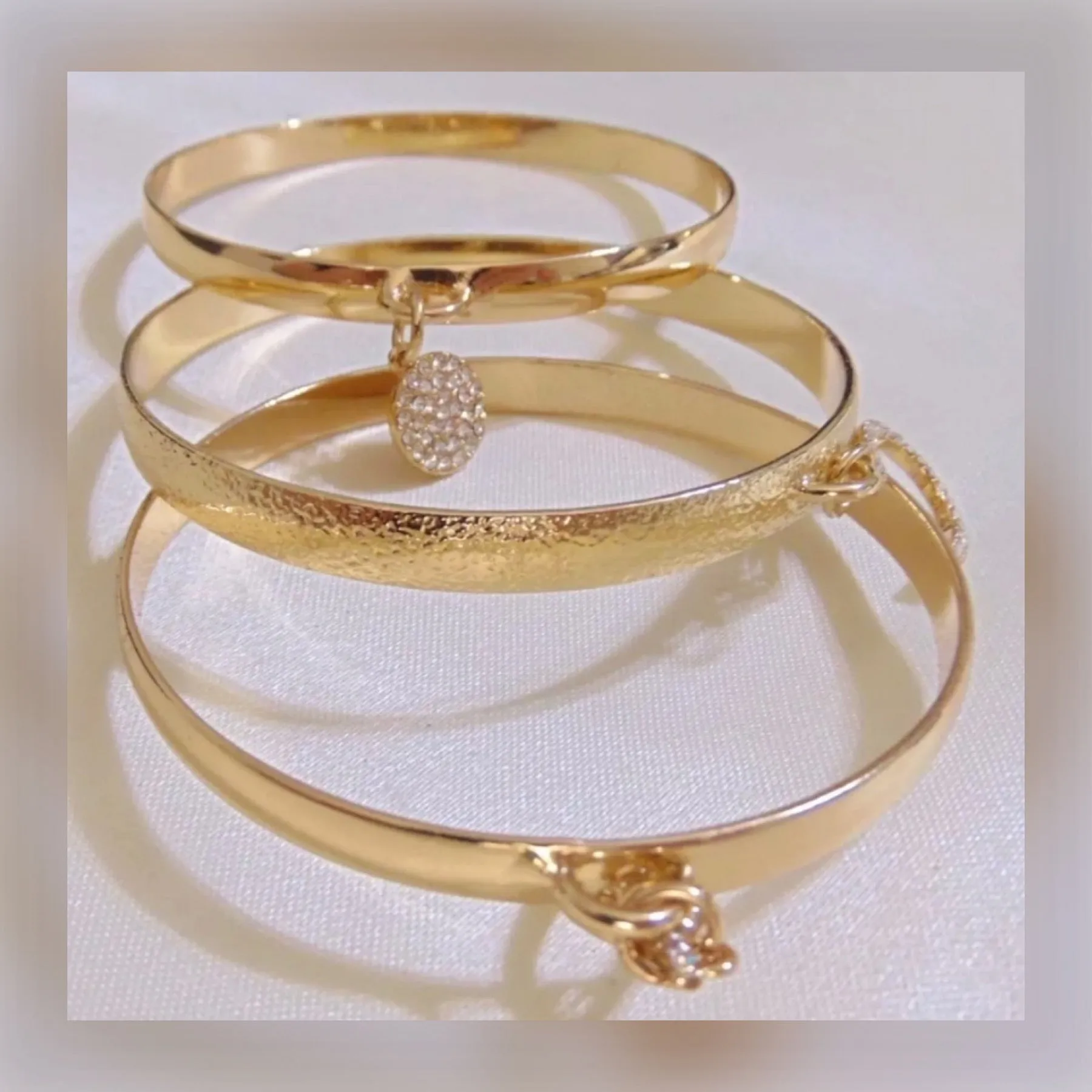 Bangle Set I.N.C. Gold Tone 3-Piece Wishbone