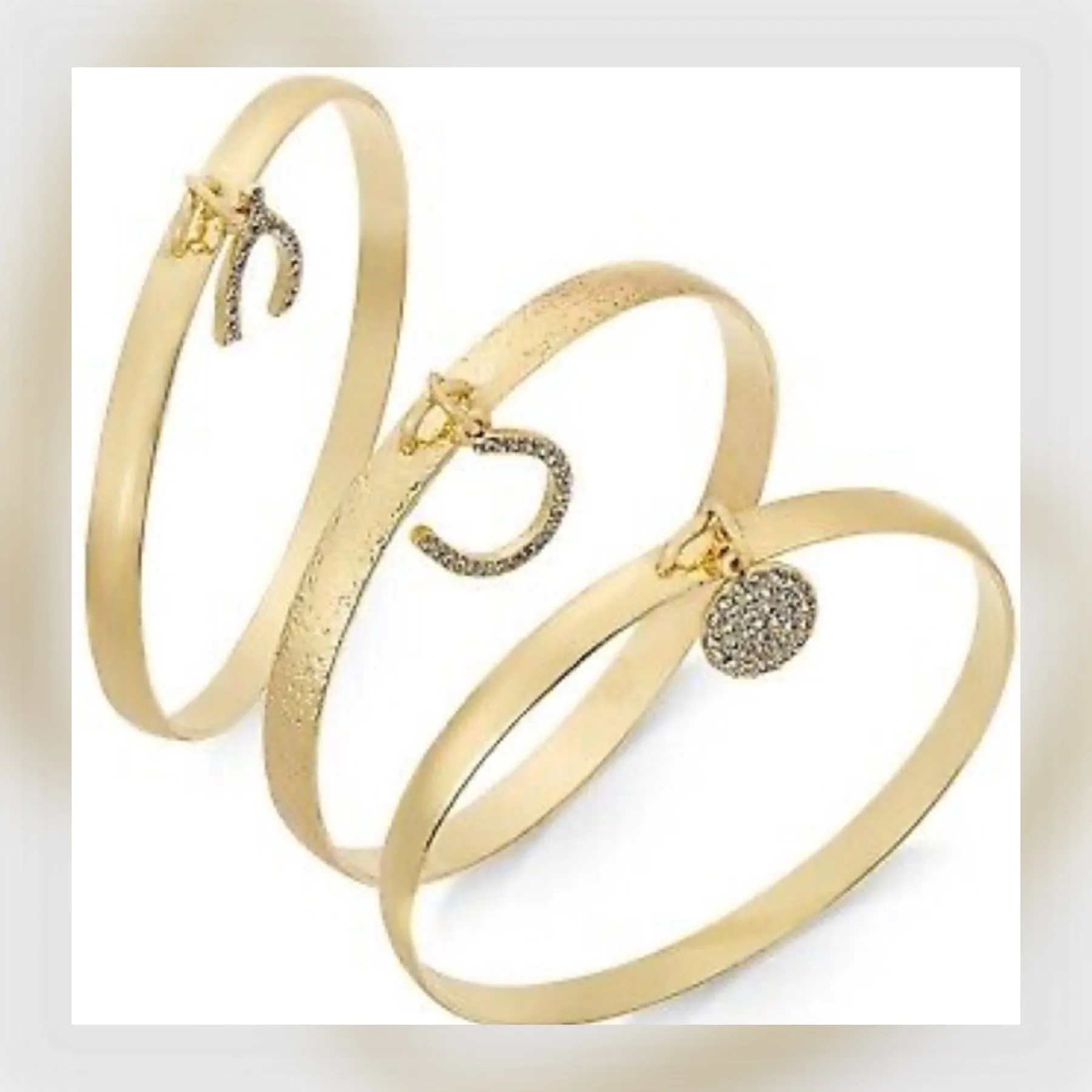 Bangle Set I.N.C. Gold Tone 3-Piece Wishbone