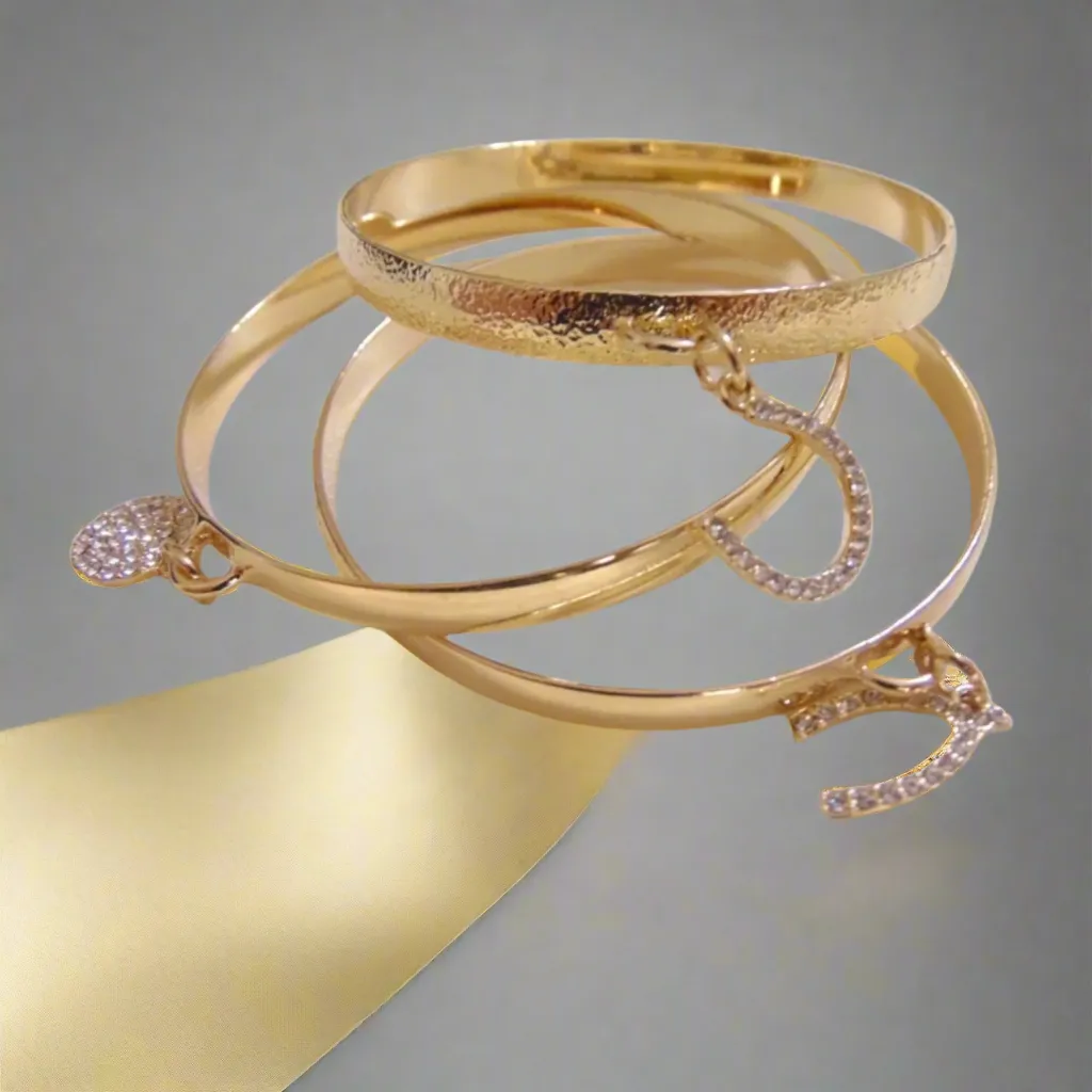 Bangle Set I.N.C. Gold Tone 3-Piece Wishbone
