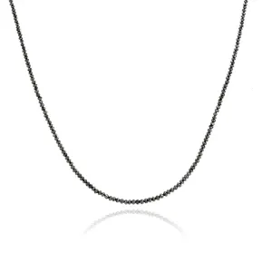 Beaded Black Diamond Necklace