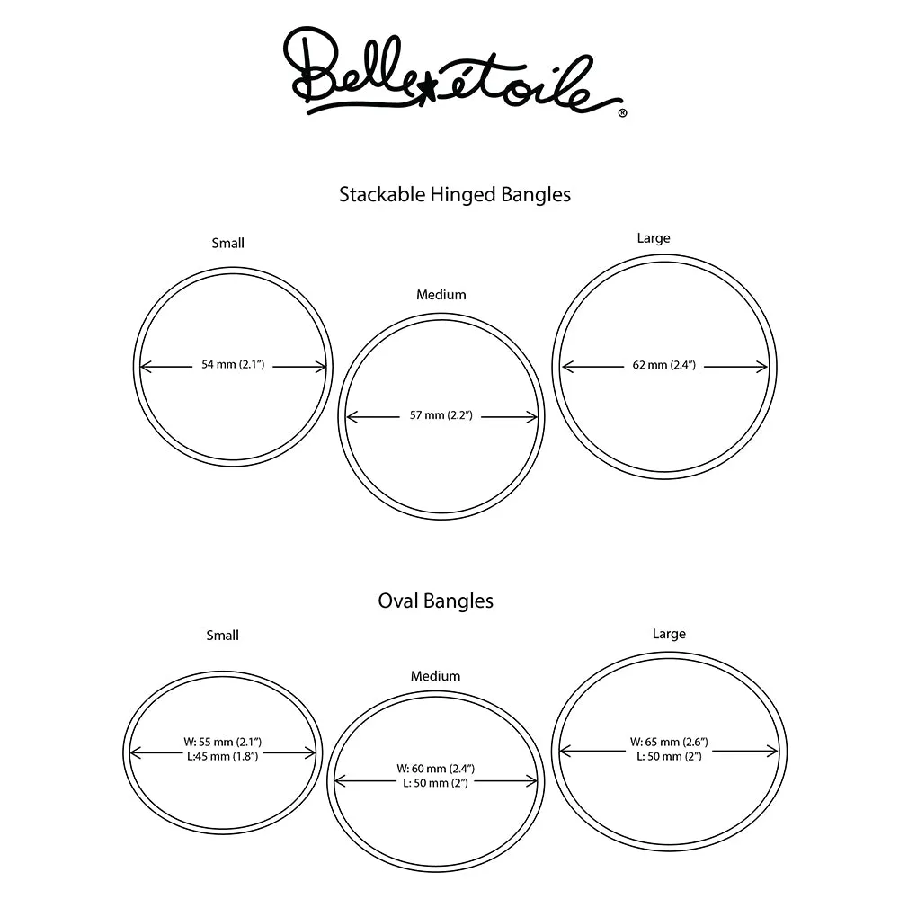 Belle Etoile Alanna Bangle - Grey