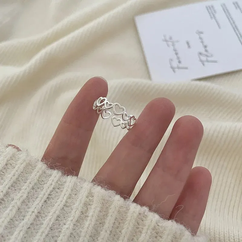 BF CLUB 925 Sterling Silver Cocktail Ring For Women