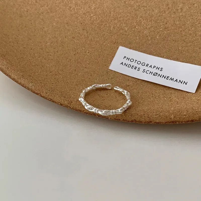 BF CLUB 925 Sterling Silver Cocktail Ring For Women
