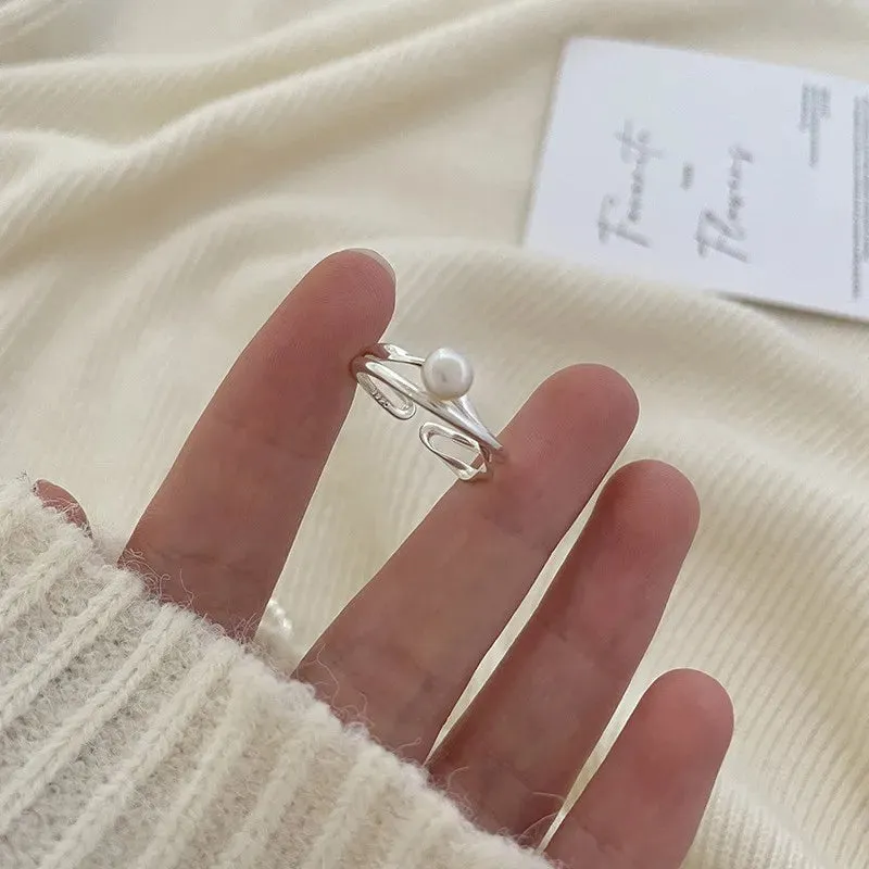 BF CLUB 925 Sterling Silver Cocktail Ring For Women