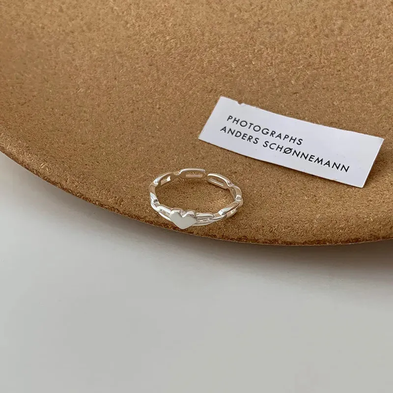 BF CLUB 925 Sterling Silver Cocktail Ring For Women