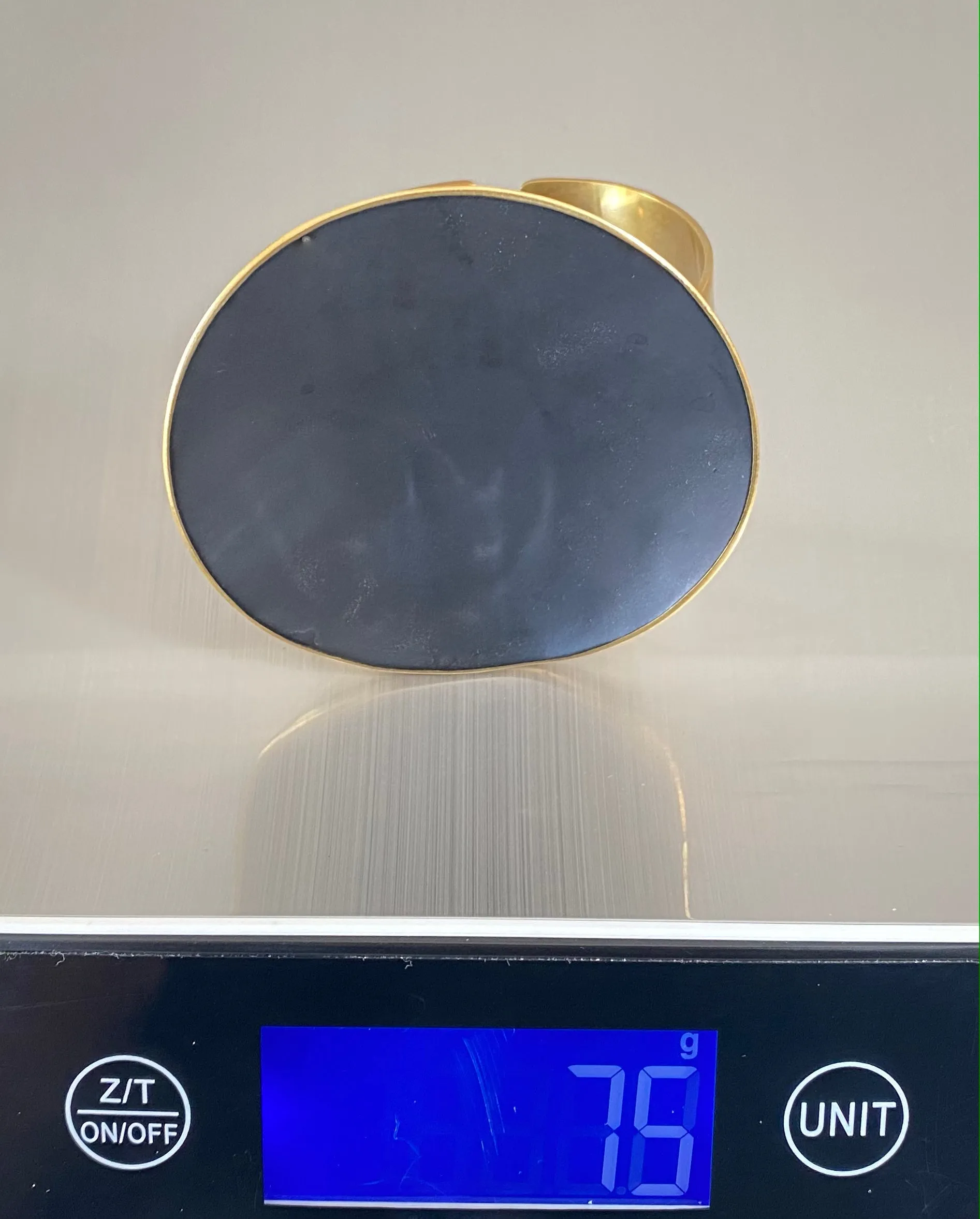 Big Circle Cuff Brass