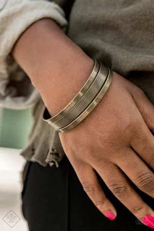 Big Mash Up - Brass Bracelet-Paparazzi
