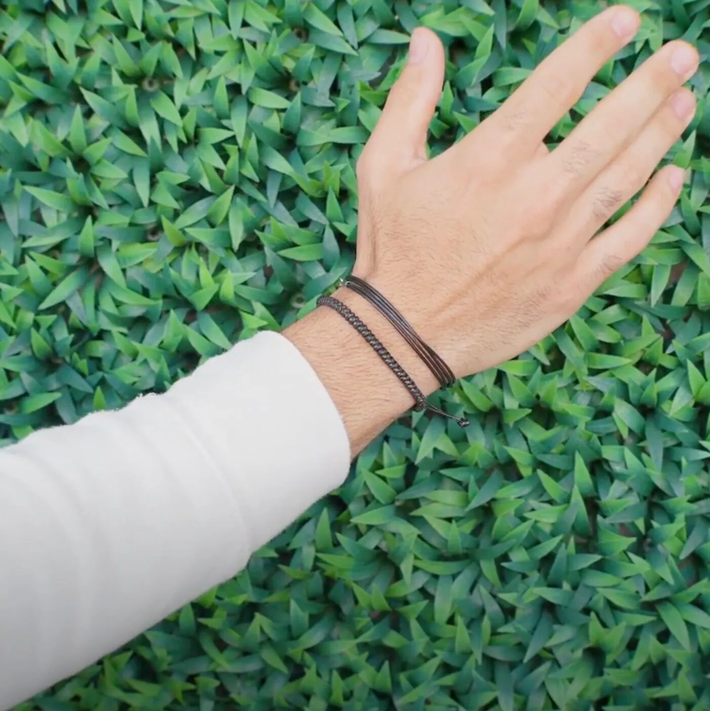 Black Wrap Leather Bracelet