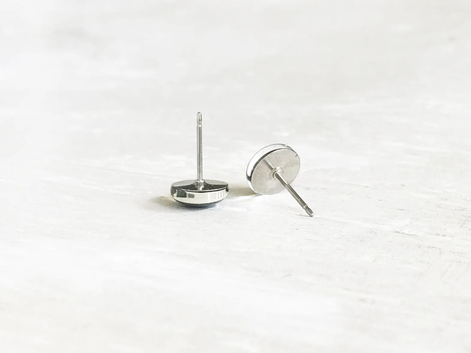 Blue Dream simple comfortable blue dot earrings by Ear Sugar