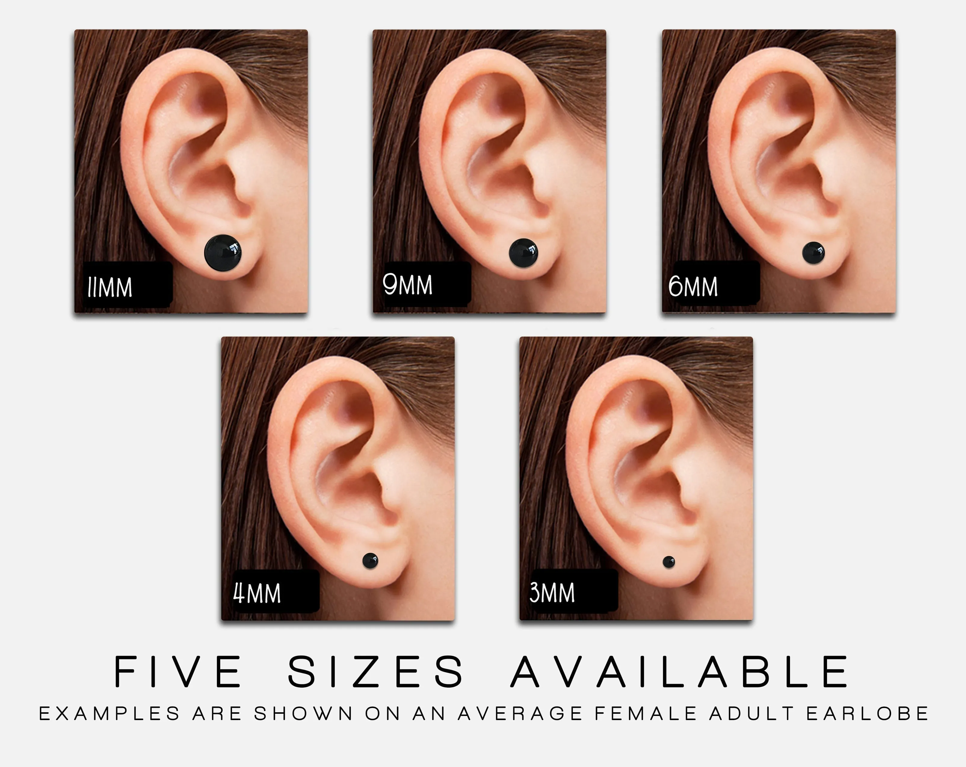 Blue Dream simple comfortable blue dot earrings by Ear Sugar