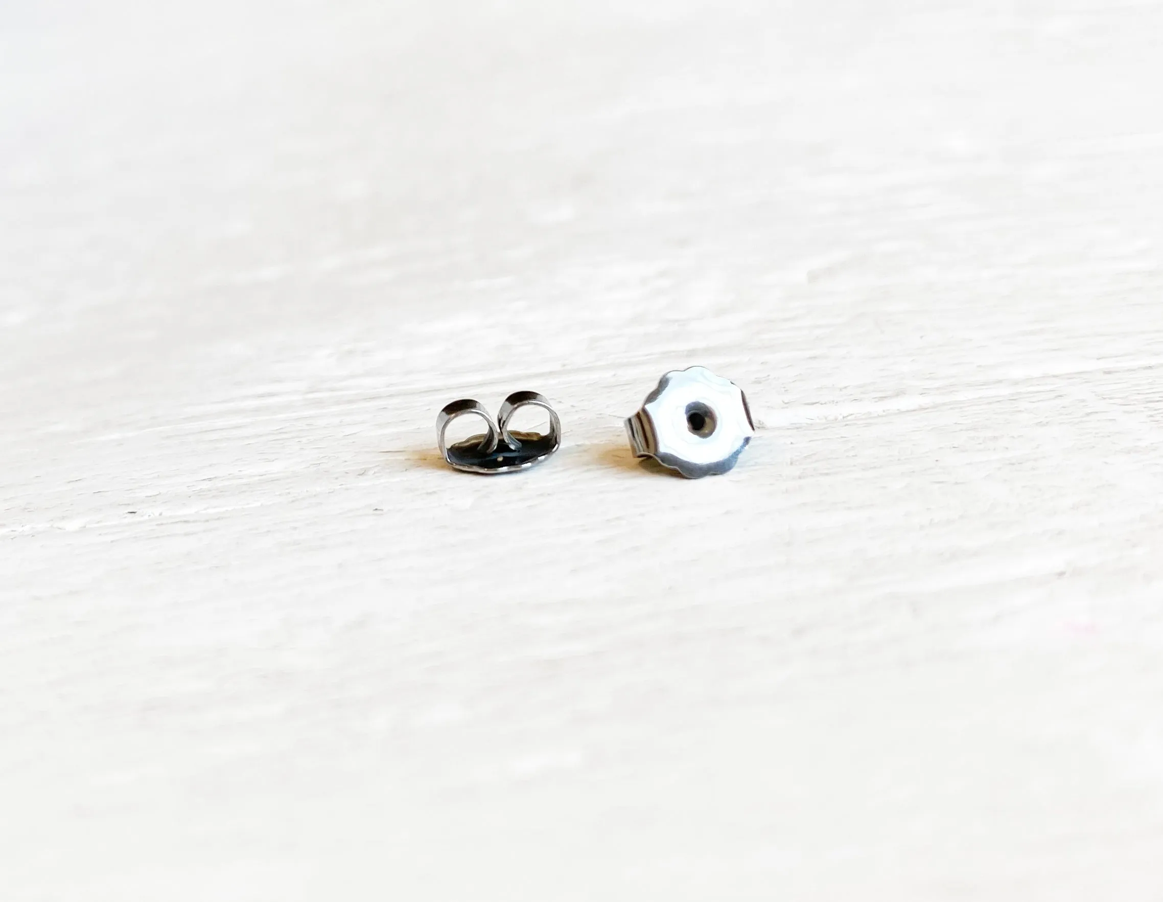 Blue Dream simple comfortable blue dot earrings by Ear Sugar