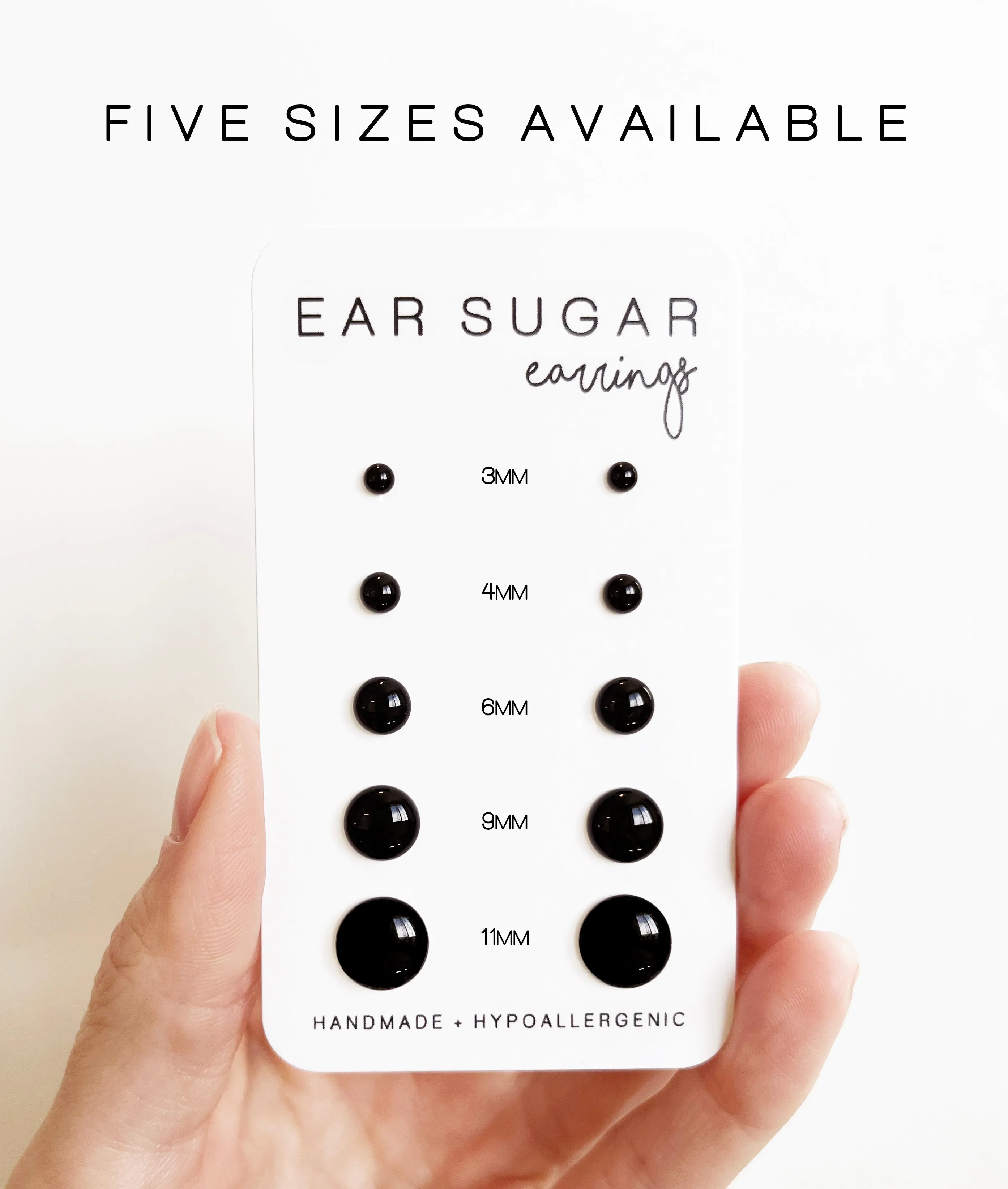 Blue Dream simple comfortable blue dot earrings by Ear Sugar